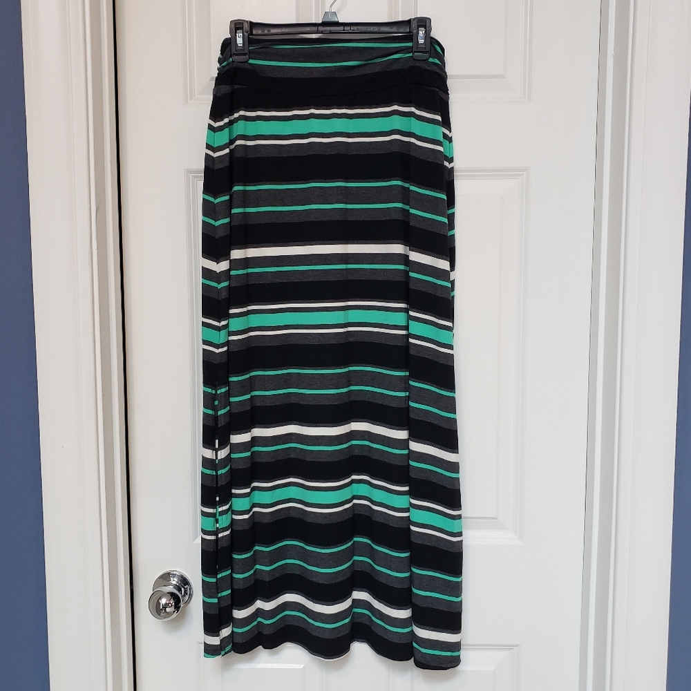Merona Women's Striped Maxi Skirt Size M